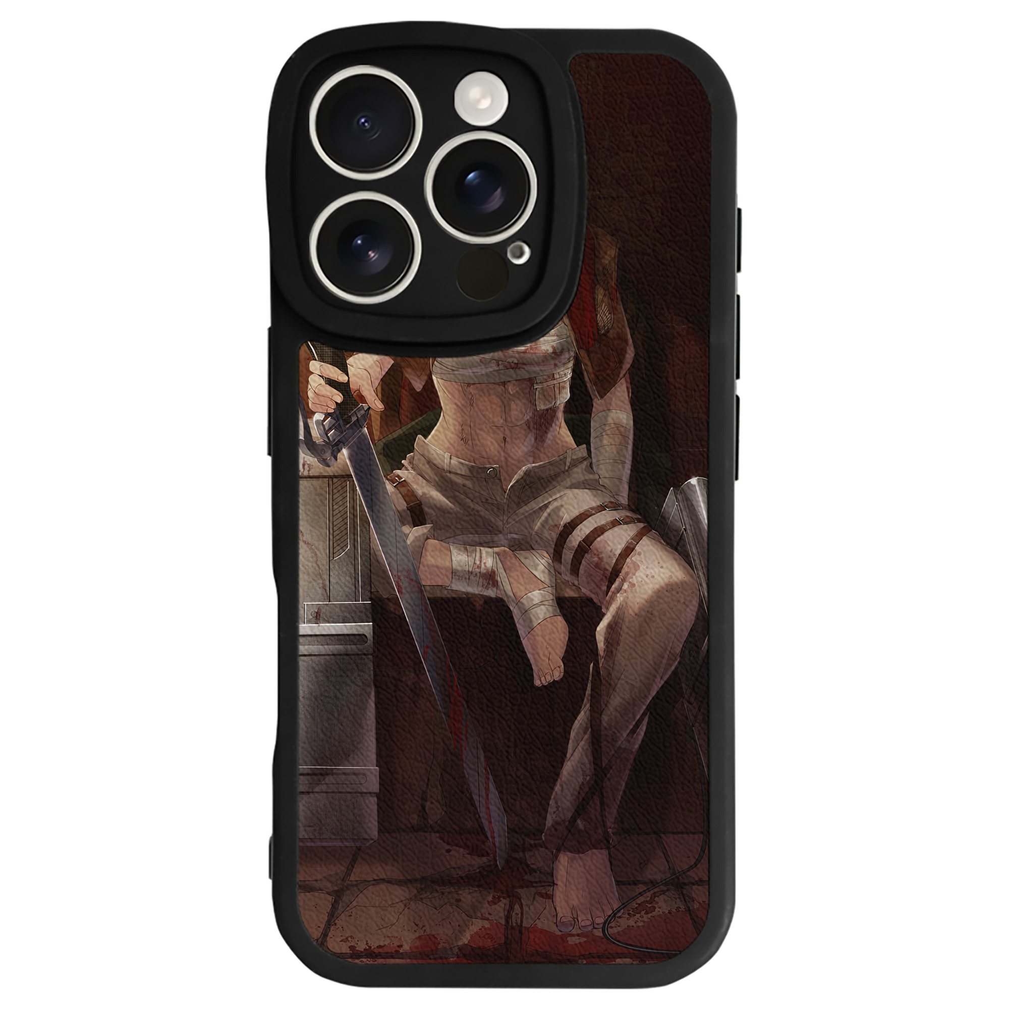 （画像用） 進撃の巨人 Attack on Titan 【iPhone 16シリーズ対応】シリコンスマホケース（レザー調） 材質：シリコン